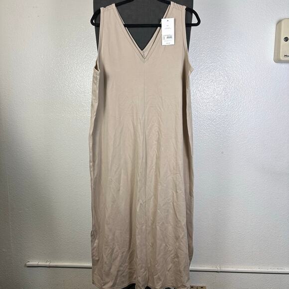Isabel by Ingrid + Isabel | Maternity Tan Dress - Picture 1 of 6
